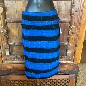 LuLaRoe Cassie Size L Blue and Black Simply Comfortable